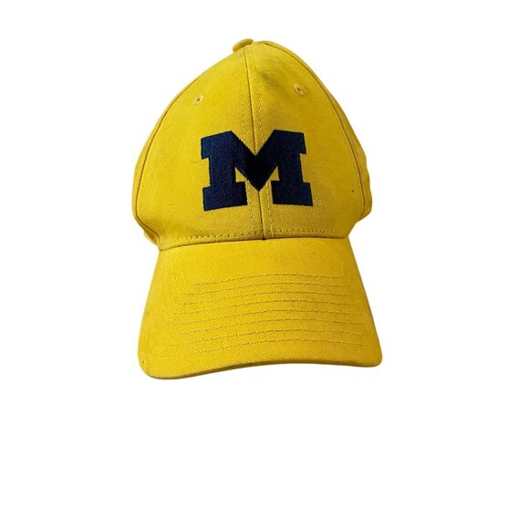 University Of Michigan Yellow Adjustable Baseball Cap By Fan Favorite OSFA - Picture 1 of 5